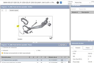 Pedal Freno BMW R1250GS,R1200GS 35218529841