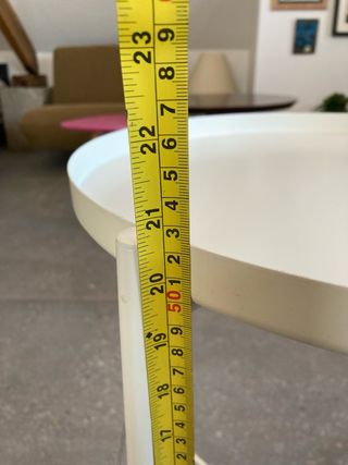 Tavolo ausiliario rotondo bianco Ikea