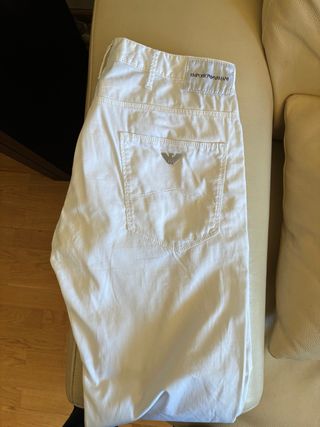 Pantalones Emporio Armani Blancos T. 31X34