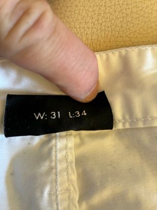 Pantalones Emporio Armani Blancos T. 31X34