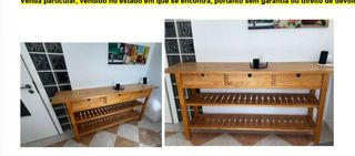 Mesa consola de madeira