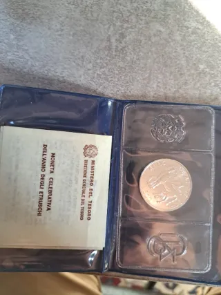 500 Lire Argento Anno degli Etruschi 1985