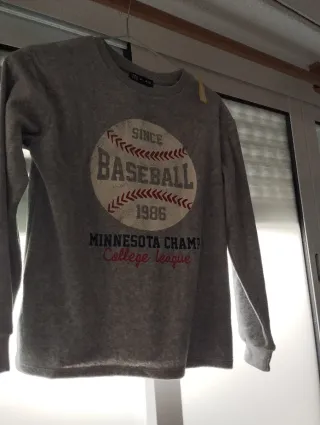 Pijama infantil gris béisbol 1986