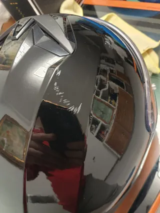 Casco Moto LS2 mod. rapid lll Negro brillante.