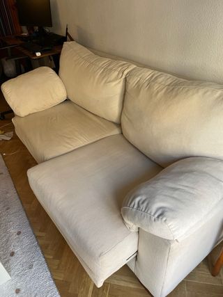 Sofá beige extensible