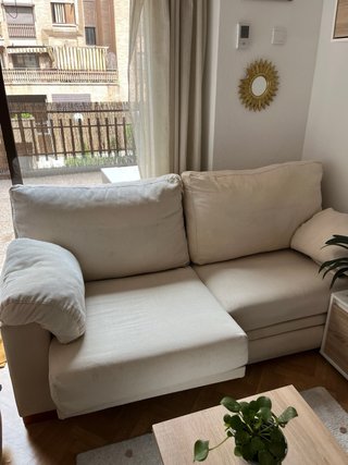 Sofá beige extensible