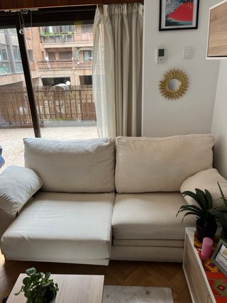 Sofá beige extensible
