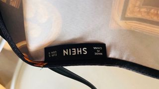 Vestido largo Shein estampado oro