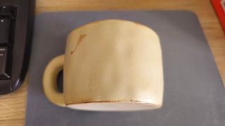 Taza Artesanal Beige Cerámica Estilo Nórdico