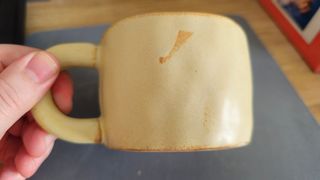 Taza Artesanal Beige Cerámica Estilo Nórdico