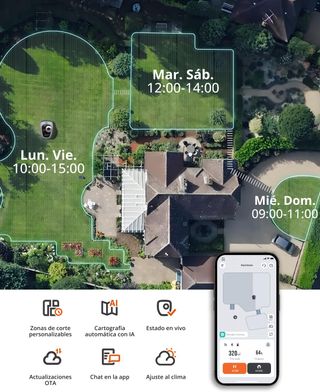 - Navimow i105E Robot Cortacésped Perimetral sin