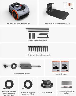 - Navimow i105E Robot Cortacésped Perimetral sin