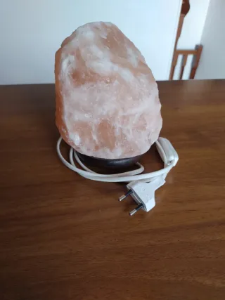 Lampada Sale Himalaya Rosa Bianca