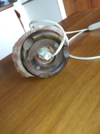 Lampada Sale Himalaya Rosa Bianca