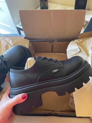 Mocasines plataforma Buffalo negros