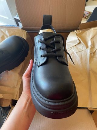 Mocasines plataforma Buffalo negros