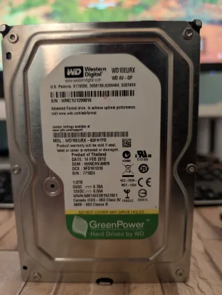 Disco Duro Western Digital 1TB WD10EURX