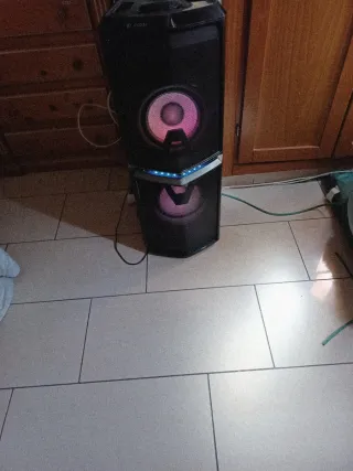 Altavoz Bass Blast 600W Negro/Rosa