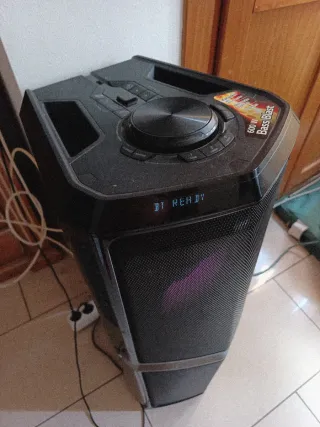 Altavoz Bass Blast 600W Negro/Rosa