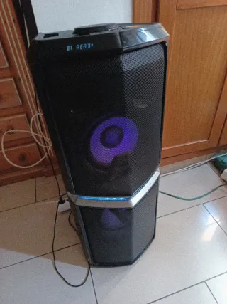 Altavoz Bass Blast 600W Negro/Rosa