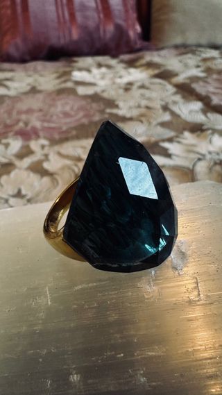 Anillo Acero Inoxidable Baño Dorado T18