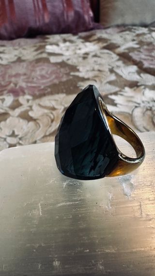 Anillo Acero Inoxidable Baño Dorado T18