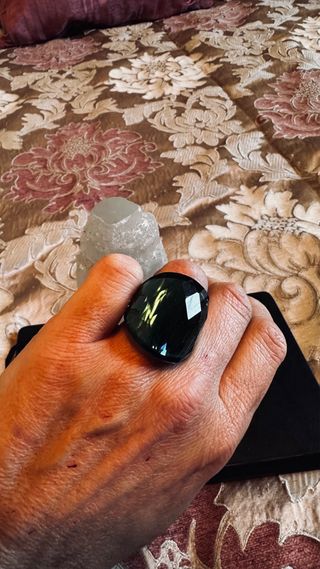 Anillo Acero Inoxidable Baño Dorado T18