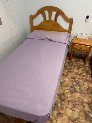 Juego de 2 camas individuales de madera