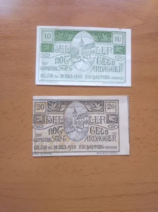 Lote billetes Notgeld