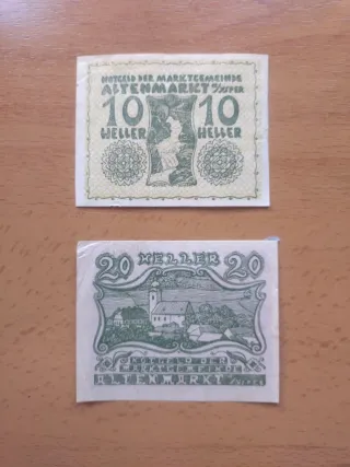 Lote billetes Notgeld