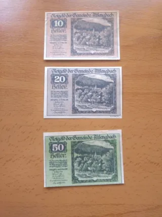 Lote billetes Notgeld