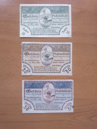 Lote billetes Notgeld