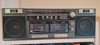 Minicadena Vintage ELBE Radio Cassette Doble