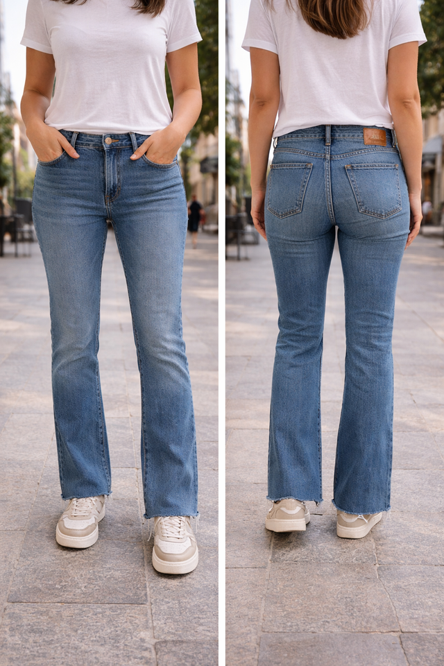 Jeans Zara Flare Azul