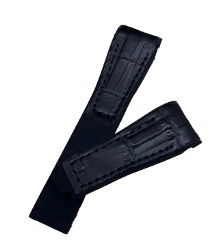 Cinturini gomma pelle martellata per orologi Rolex