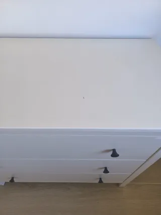 Cómoda KOPPANG IKEA 6 cajones blanca