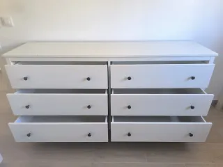 Cómoda KOPPANG IKEA 6 cajones blanca