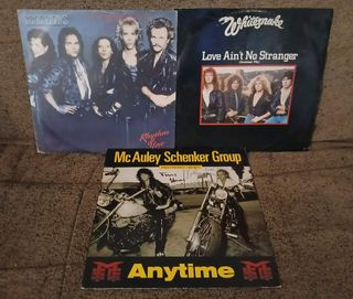 LOTE 3 LPS HEAVYS SCORPIONS WHITESNAKE M. SCHENKER