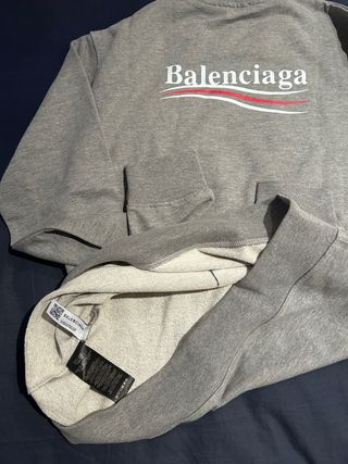 Sudadera Balenciaga Gris Logo