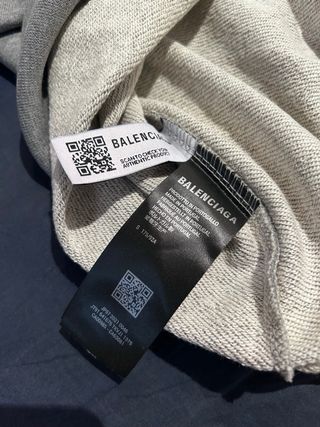 Sudadera Balenciaga Gris Logo