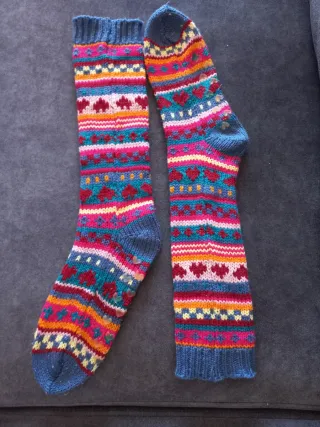 Calcetines altos tejidos Natura talla única