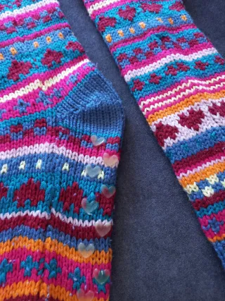 Calcetines altos tejidos Natura talla única