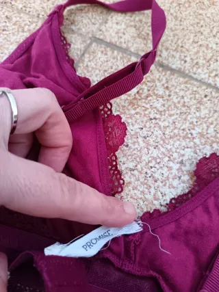 Sujetador Promise Morado Encaje