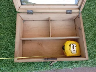 Joyero antiguo marquetería cisne