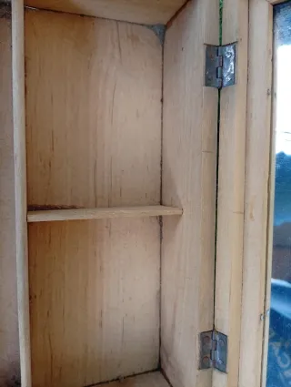 Joyero antiguo marquetería cisne