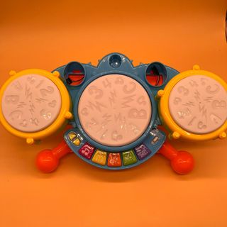 deAO Tambor Infantil con Micrófono Real & Luces, B