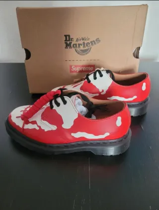 Supreme x Dr. Martens 1461 Calavera Roja