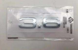 EMBLEMA LATERAL O TRASERO LOGO AUDI 3.6