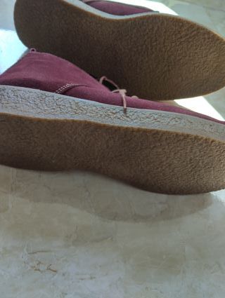 Zapatos gamuza bordo Talla 42