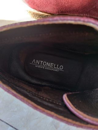 Zapatos gamuza bordo Talla 42